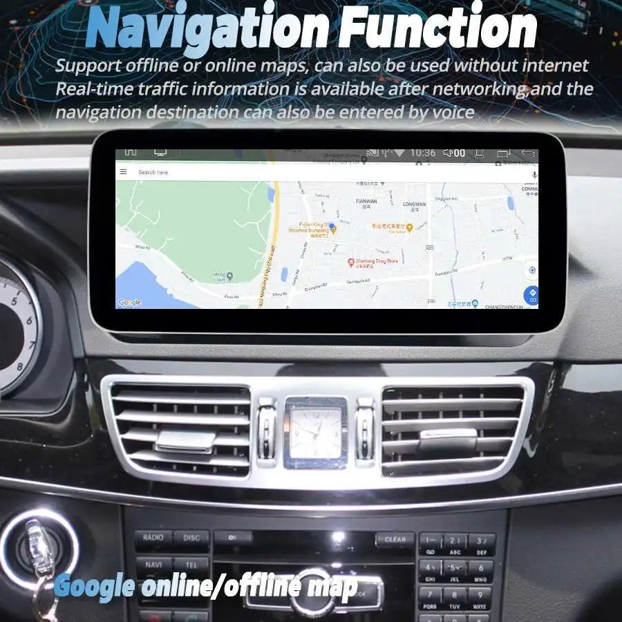 256GB 10.25'' Car Radio For Benz E W207 A207 C207 2014 Screen Android 14 GPS Navi Carplay