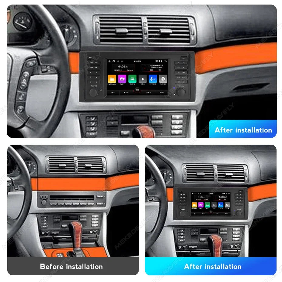 Wireless CarPlay Android Auto Car Radio for 5 Series E39 X5 E53 M5 7inch 2Din Stereo GPS N | AUTOKITSHOP