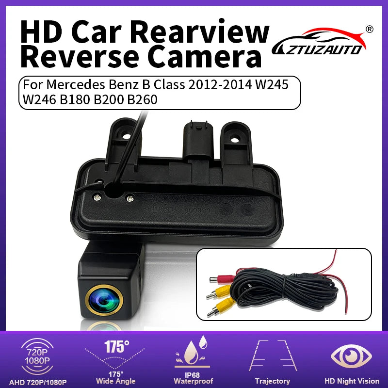 170° HD 1080P Car Rear View Camera For Mercedes Benz B Class 2012-2014 W245 W246 B180 B200