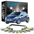 6-Piece LED Interior Light Kit for Peugeot - Canbus Error-Free Interior Bulbs
