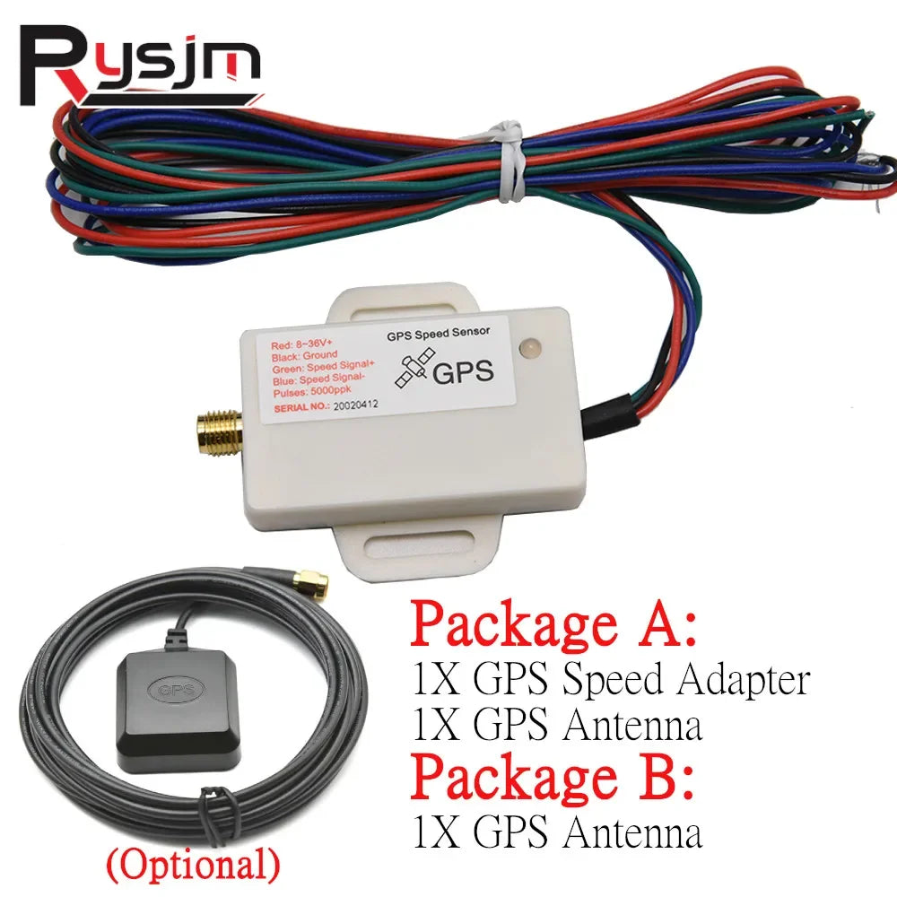 HD Mini Universal Speedometer Sensor Speed Sender Adapter Kit GPS Antenna(Optional) Speedometer  - Automotive LED Light