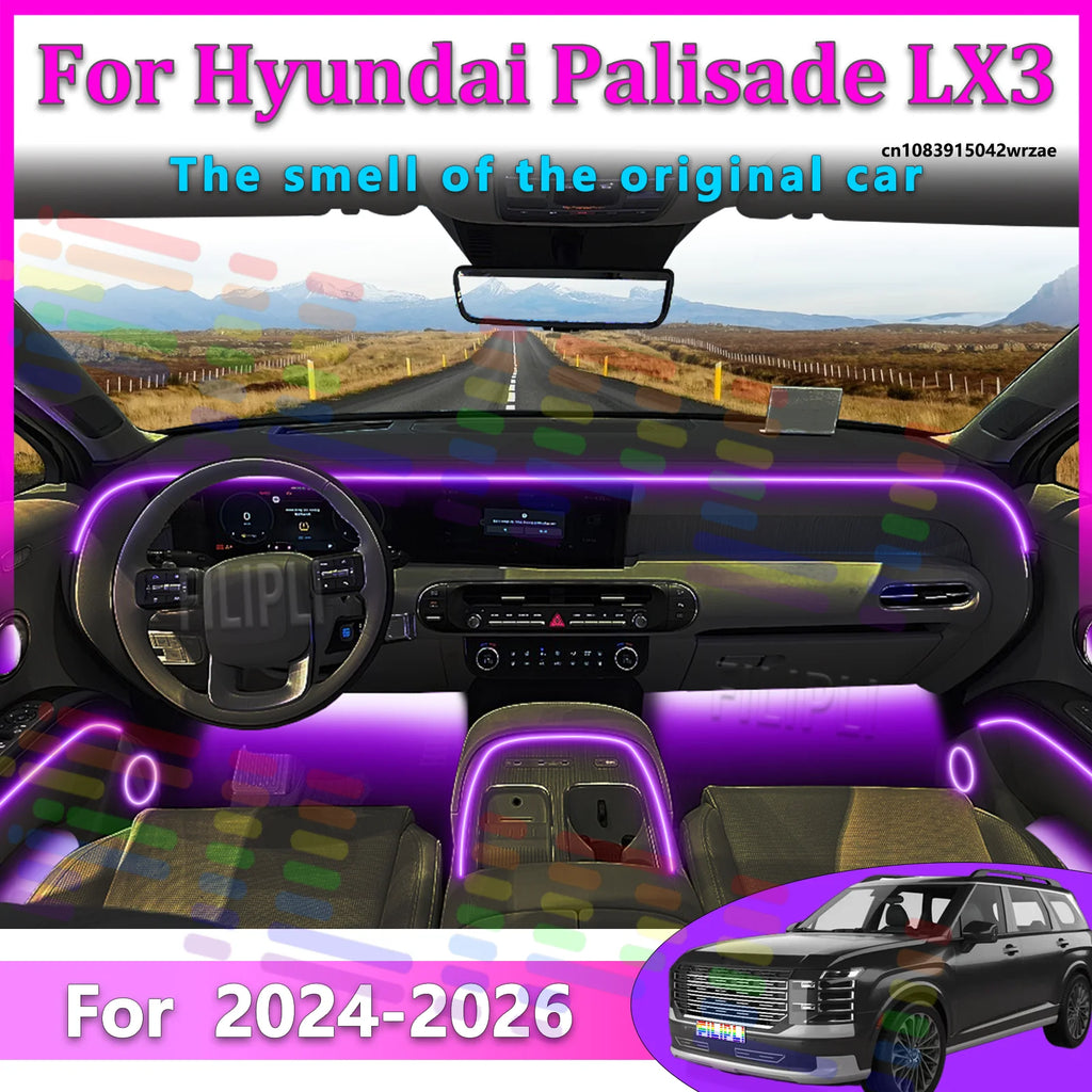 64 RGB - Neon Strip - for Hyundai LX3 - App Control - Car Interior Lighting | AUTOKITSHOP