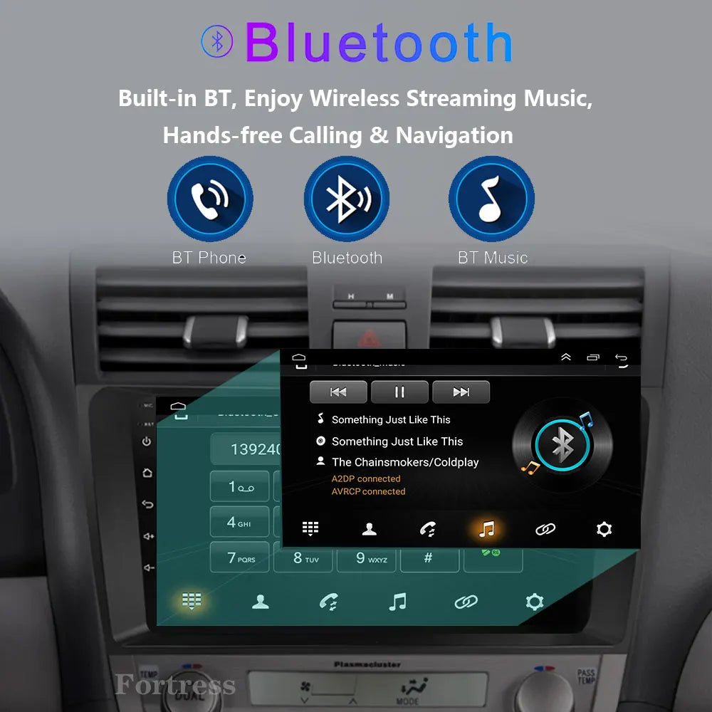 Android 16 Car Radio For Toyota Camry XV40 2005 - 2011 Head Unit 4G LTE 5G WIFI Multimedia