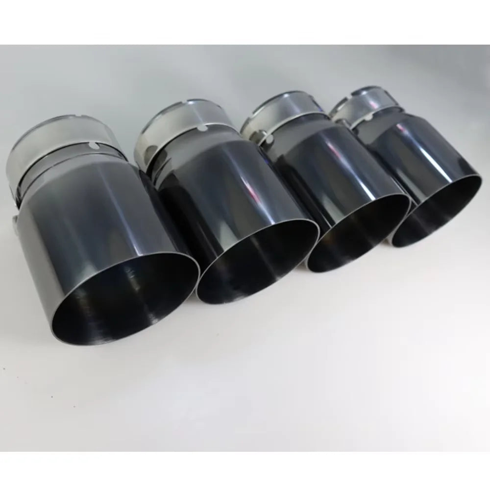 4 Pieces Stainless Steel Exhaust Tips For BMW F87 M2 F80 M3 F82 F83 M4 Direct Fi for BMW F82 F87 F83 - Automotive LED Li