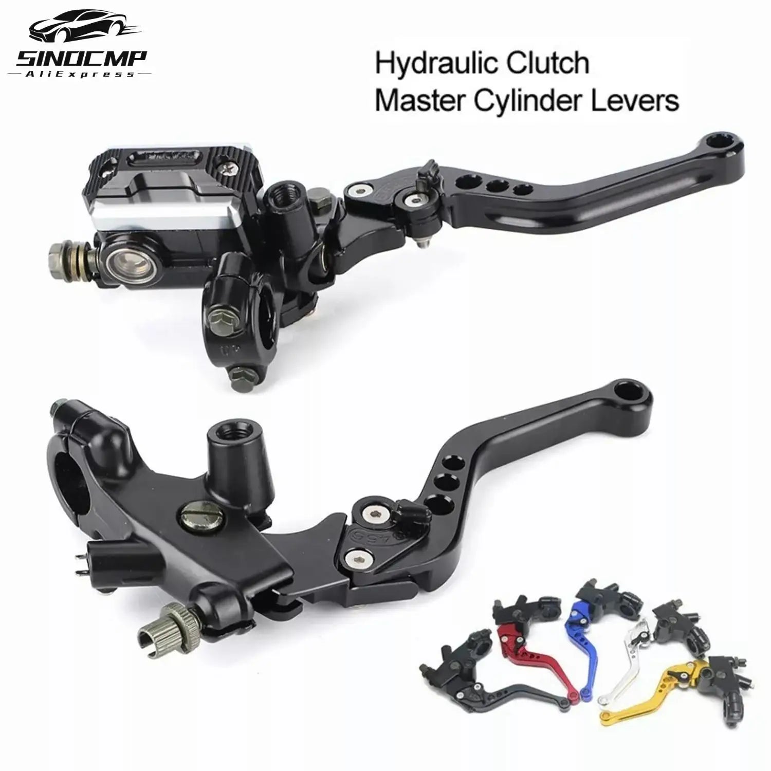 1Pair Motorcycle Pump Brake Handle Brake And Clutch Master Cylinder Lever Torque For Motor
