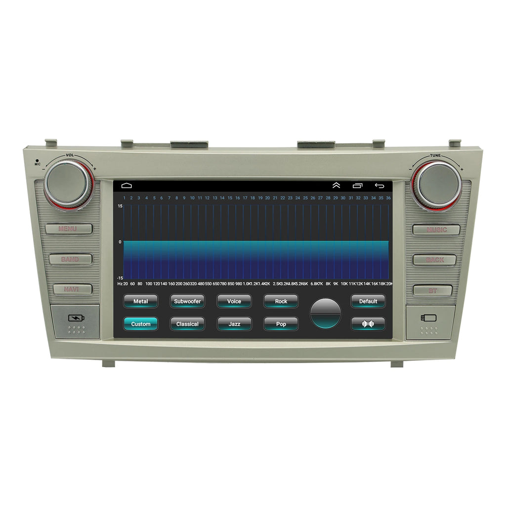 12.3" Car Radio GPS Android 14 Touch Screen with Wireless CarPlay Android Auto DSP WiFi BT Mirroring for Camry 2006-2011