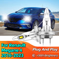 LED Headlight 30000LM 6000K Super Bright CSP Car Lamps Wireless For Renault Megane 4 2016