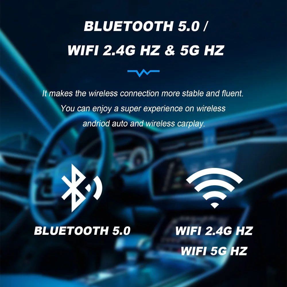 Wireless Carplay Android Auto Adapter 4 in 1 Smart Ai Box 2GB+32GB Cars Smart Ai Box WiFi  | AUTOKITSHOP