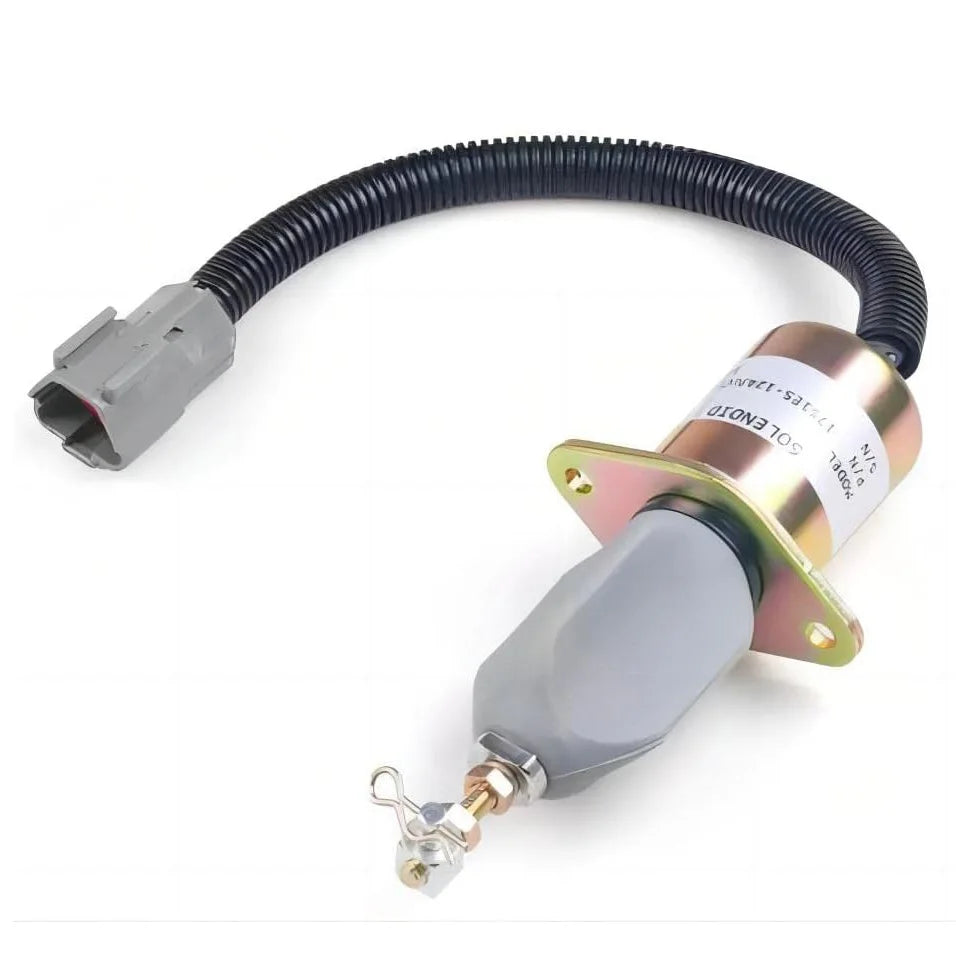 Stop Solenoid Valve 1751ES-12A3UC12B1S SA-4673-S 129953-77811 For Hyundai R60-5 Excavator