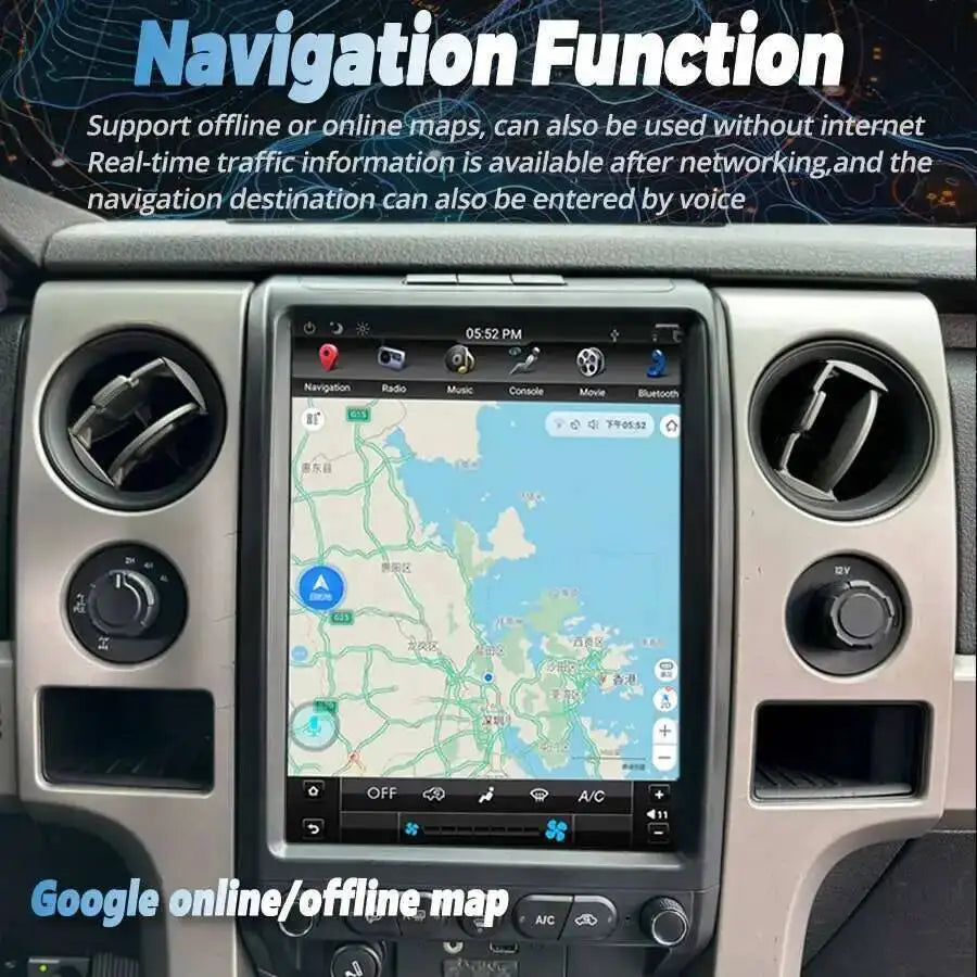 13 Inch Android Screen Car Multimedia Video Player For Ford F150 2009-2014 Stereo GPS Navi | AUTOKITSHOP