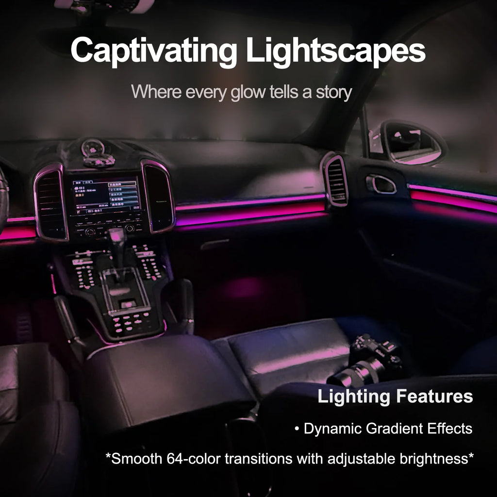 RGB - Ambient Light - for Porsche 2010-2017 - App Control - Car Interior Lighting