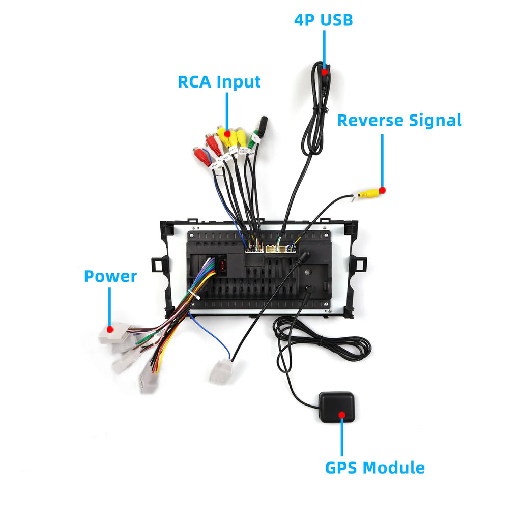7" Android Car Radio GPS Type-C for Toyota Vellfire 2018-2019 - CarPlay Android Auto Bluetooth Steering Control