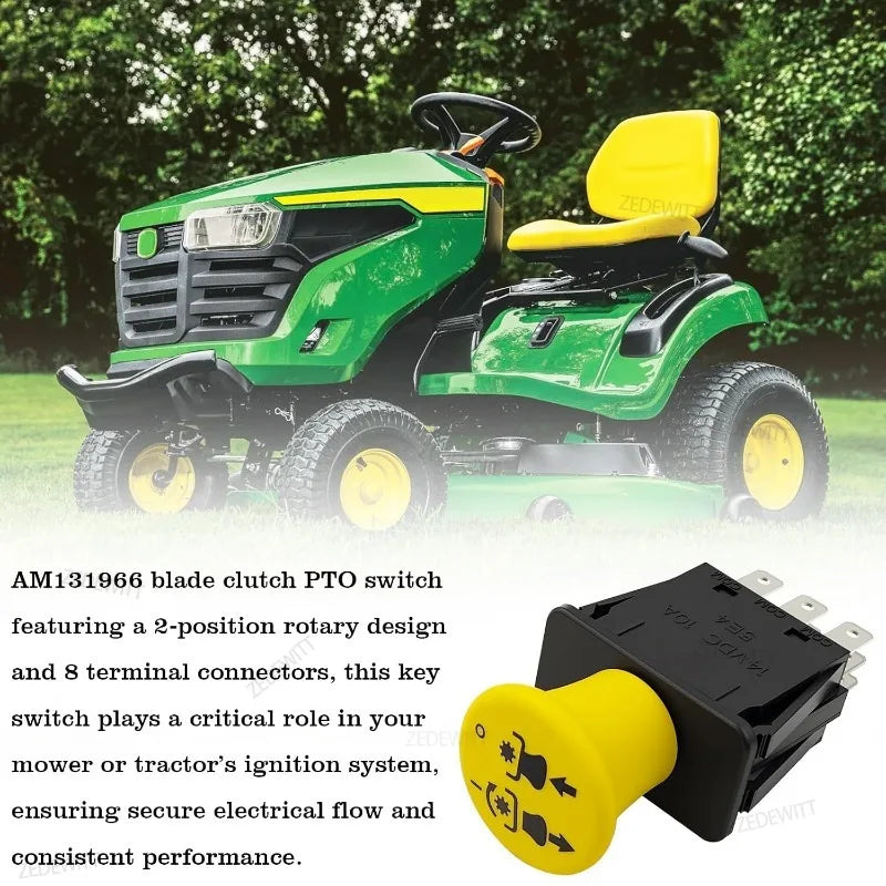 For John Deere Lawn Tractor Heavy Duty PTO Switch AM119139 AM131966 L105 L108 L1 for WH48A S130 L105 - Automotive LED Li
