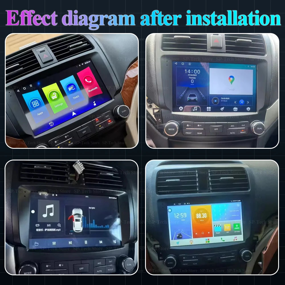 Car Radio Android 16 For Honda Accord Acura Tsx 2004 2005 2006 2007 2008 Multimedia Video  | AUTOKITSHOP