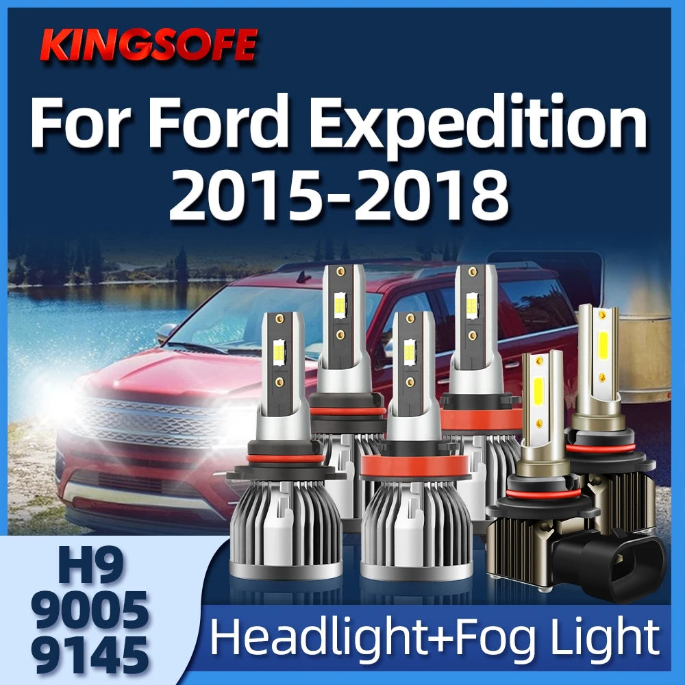 110W H9 Led 26000LM Headlight LED Bulb Turbo Lamp for Car 6000K For Ford Expedition 2015 2