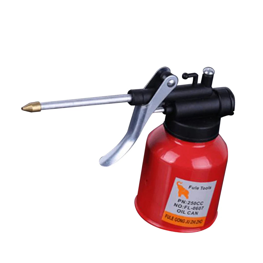 250ml Universal Car High Pressure Pump Oiler Oil Can for Metal for Lubricants 8.5 Ounces Oil Spr - Automotive LED Light