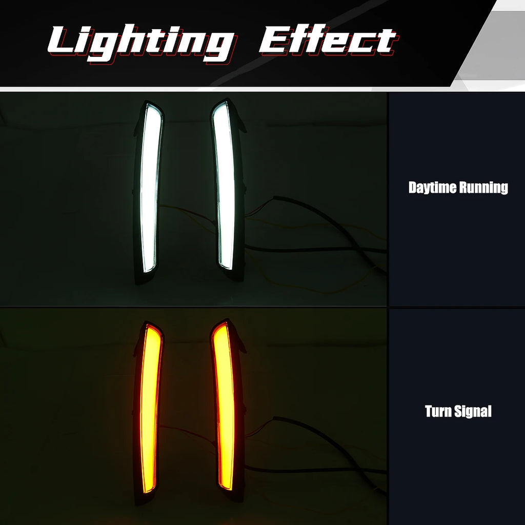 For Toyota Camry 2024 2025 9th Gen LED DRL Daytime Running Lights Turn Signal Lamps White  | AUTOKITSHOP