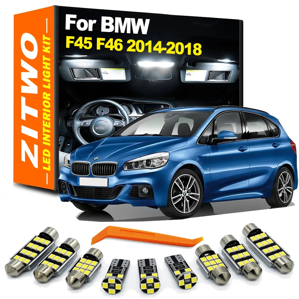 ZITWO 6Pcs LED Interior Map Reading Trunk Light Kit For BMW 2 Series F45 F46 Active Tourer Gran Tourer 2014 2015 2016 2017 2018