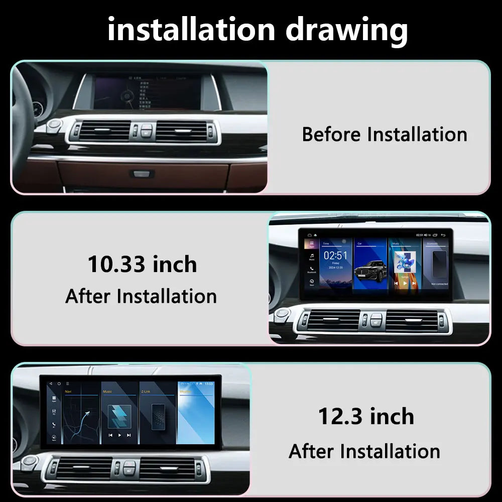 Right Hand Drvie Android16 For BMW 5 Series F07 GT 2010-2018 CIC NBT System Car Video Mult