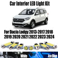 11-Piece LED Interior Light Kit for Dacia Lodgy 2013-2021 - Canbus Dome Map Door Trunk Bulbs | AUTOKITSHOP