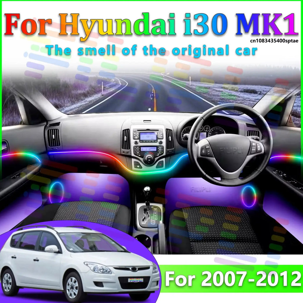 64 RGB - Neon Strip - for Hyundai 2007-2012 - App Control - Car Interior Lighting | AUTOKITSHOP