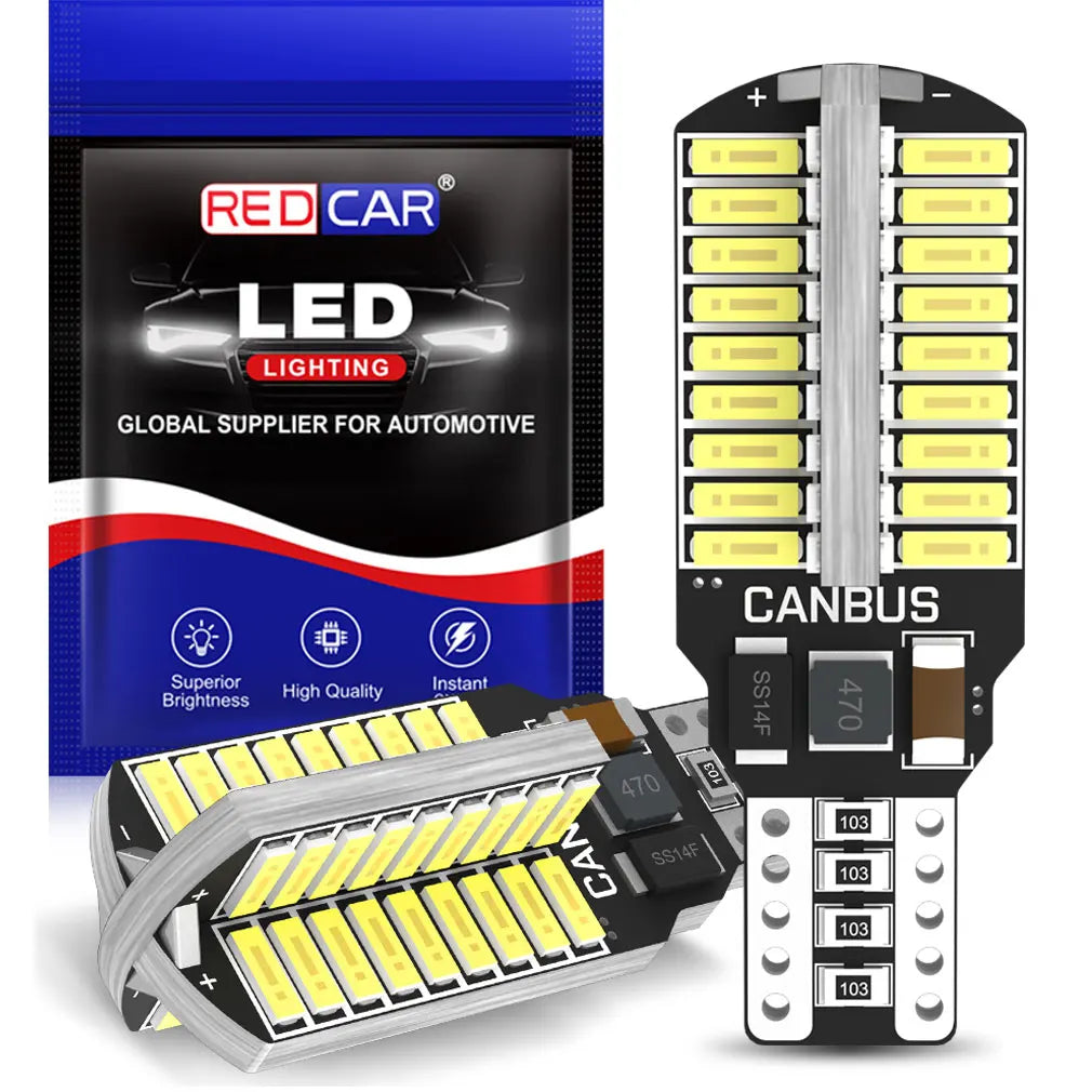 2-Piece LED Interior Light Kit for W16W T16 T15 - Canbus Error-Free Interior Bulbs