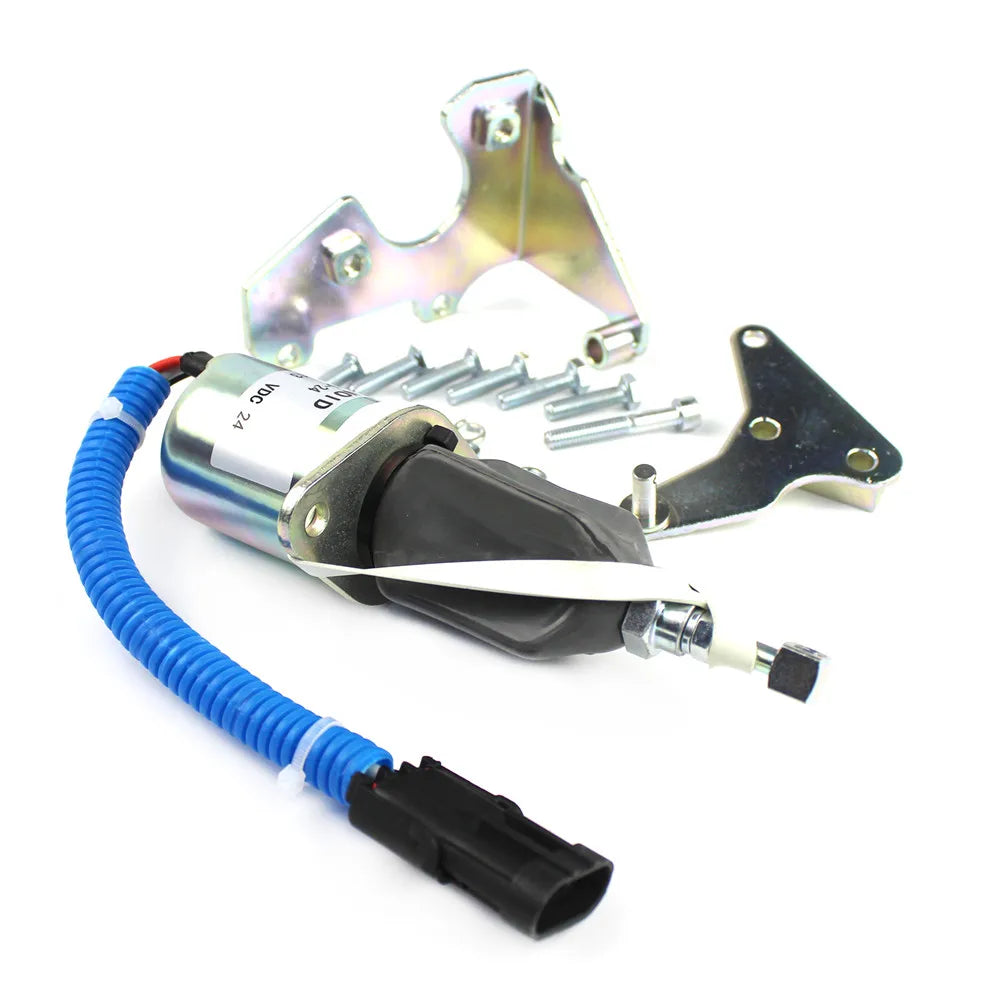 1Set 24V Diesel Fuel Shut Off Solenoid SA-4026-24 For Cummins 5.9L 8.3L Excavator Parts