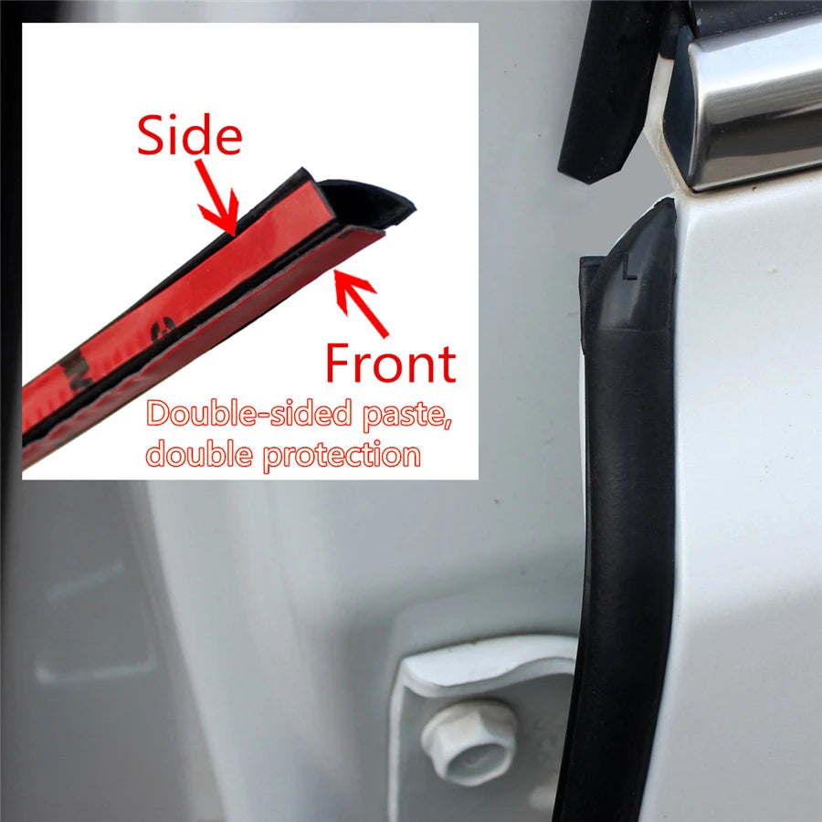 2 X 80cm B Type B Pillar Car Rubber Seal Strip Anti-Noise Dustproof 3M EPDM Rubber Dual Si