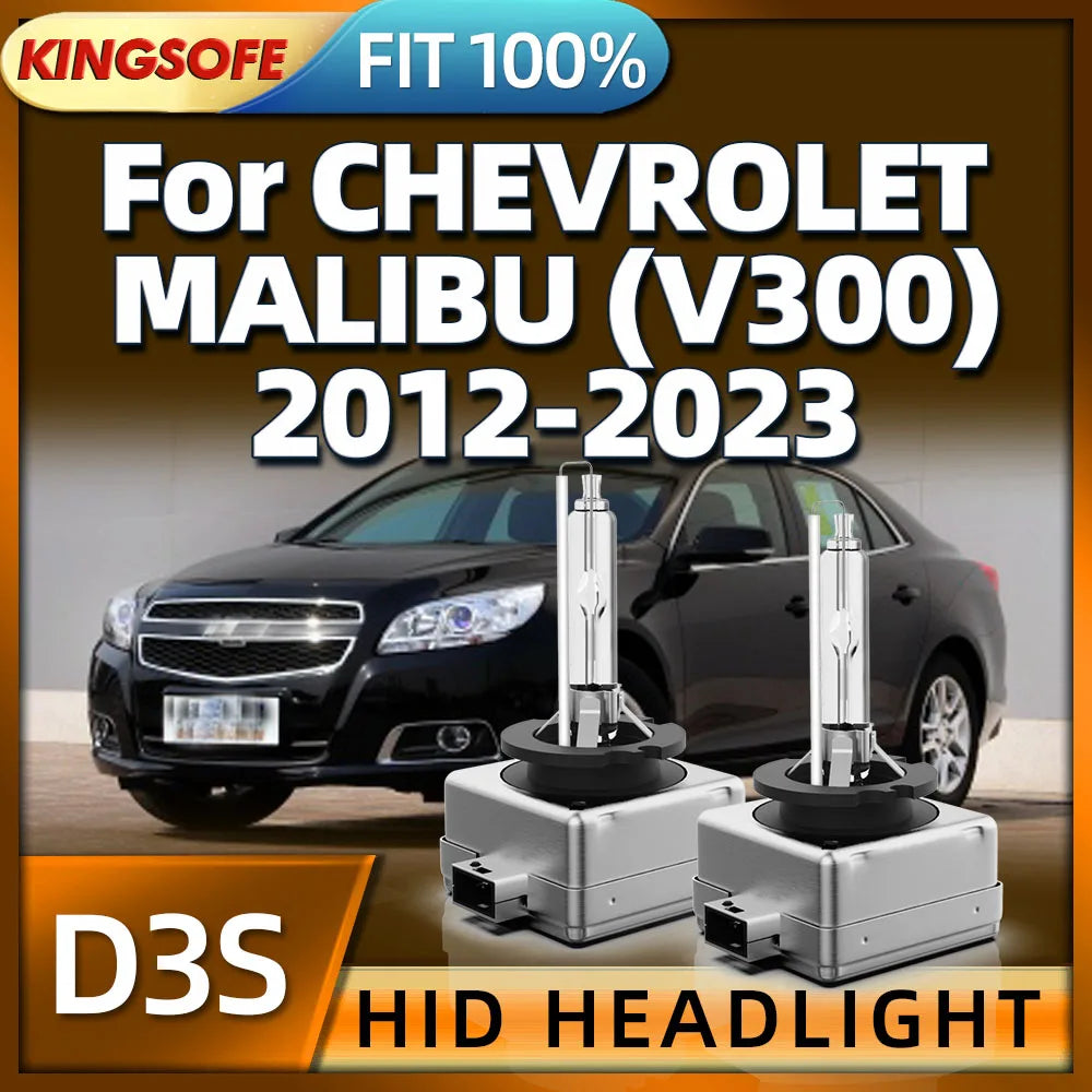 35W HID Xenon Lamp D3S Car Headlight 6000K White For CHEVROLET MALIBU (V300) 2012 2013 201
