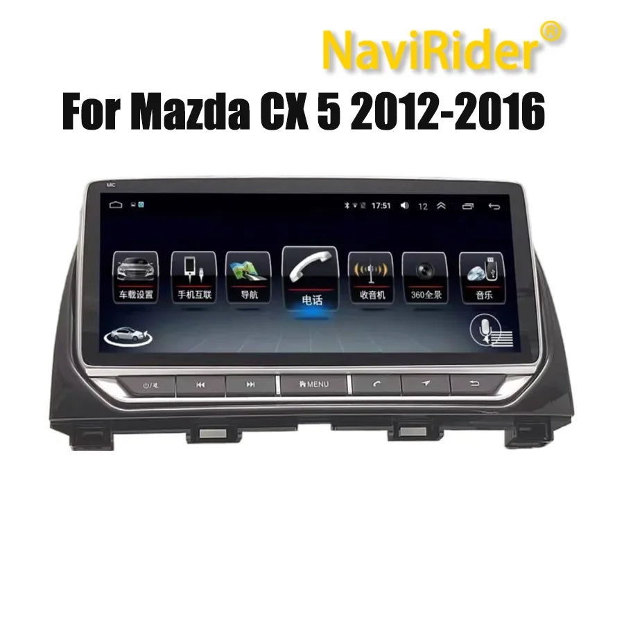 10.25" Screen Android15 Carplay For Mazda CX 5 CX5 CX-5 2012-2016 Car Radio Multimedia Vid | AUTOKITSHOP