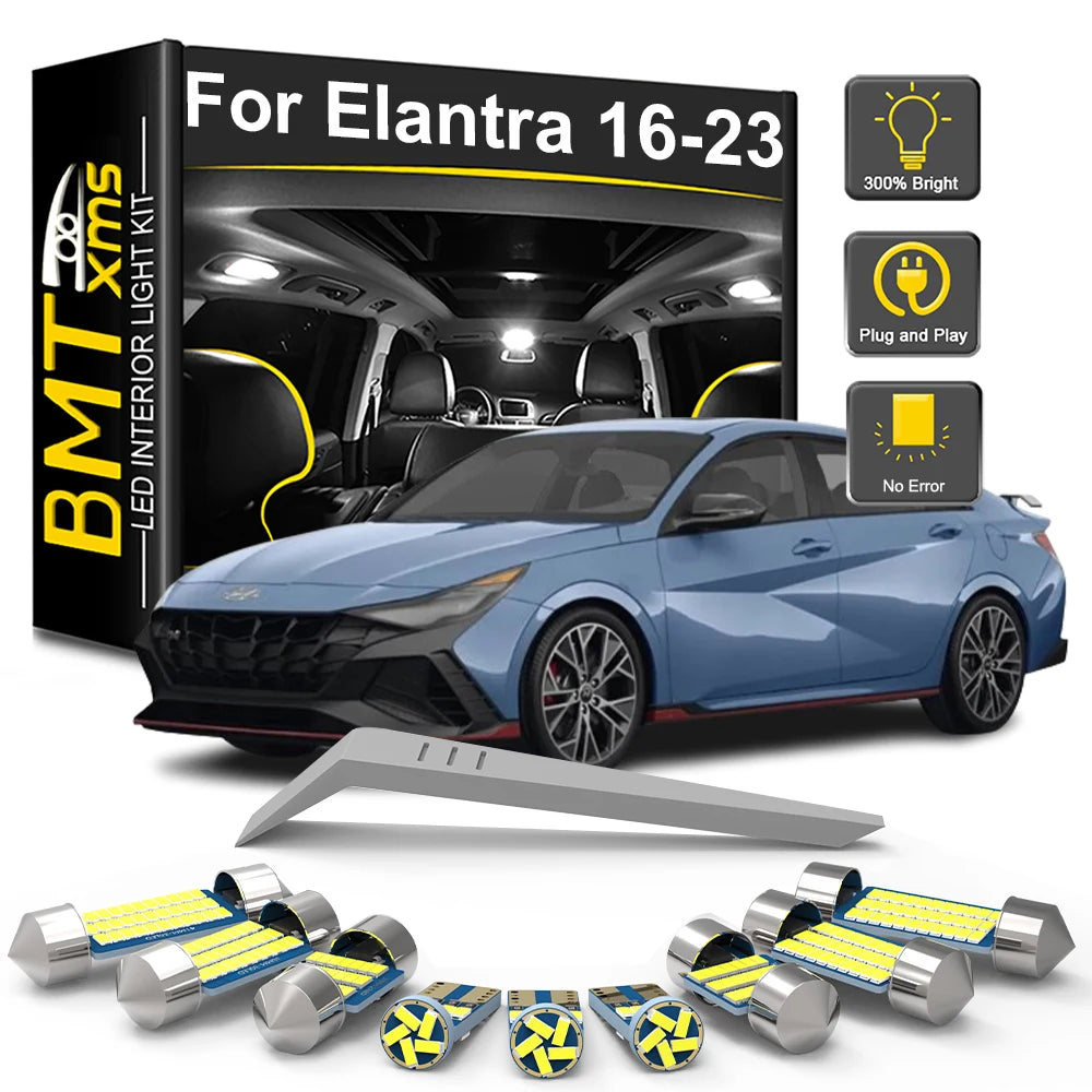 10-Piece LED Interior Light Kit for Hyundai Elantra MK6 VI 6 - Canbus Error-Free Bulbs | AUTOKITSHOP