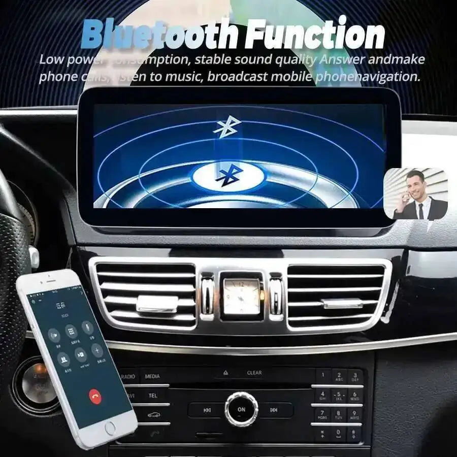 For Benz E Class W212 2009- 2016 Stereo Audio CarPlay Android 14 Touch Screen Car Radio Mu