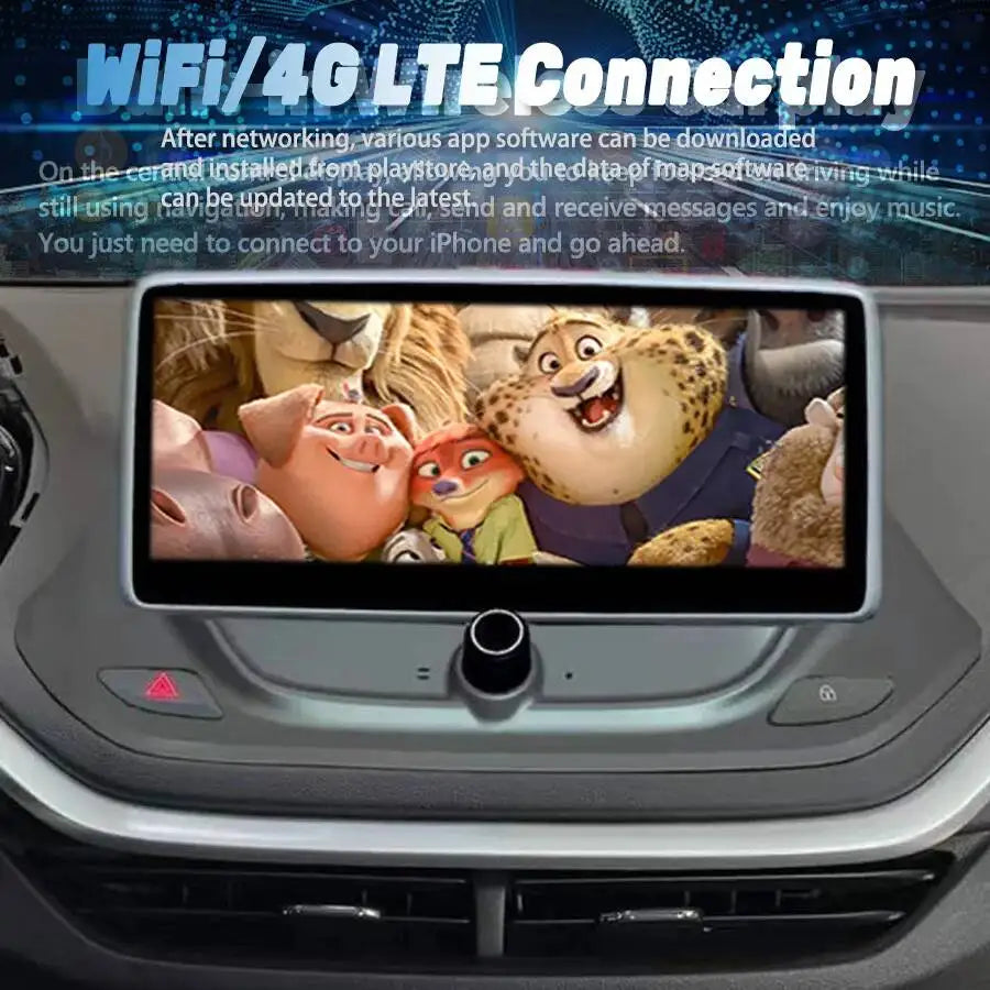 Multimedia Video Player Carplay Car GPS Stereo Head Unit Bluetooth 10.25" Android For Chev
