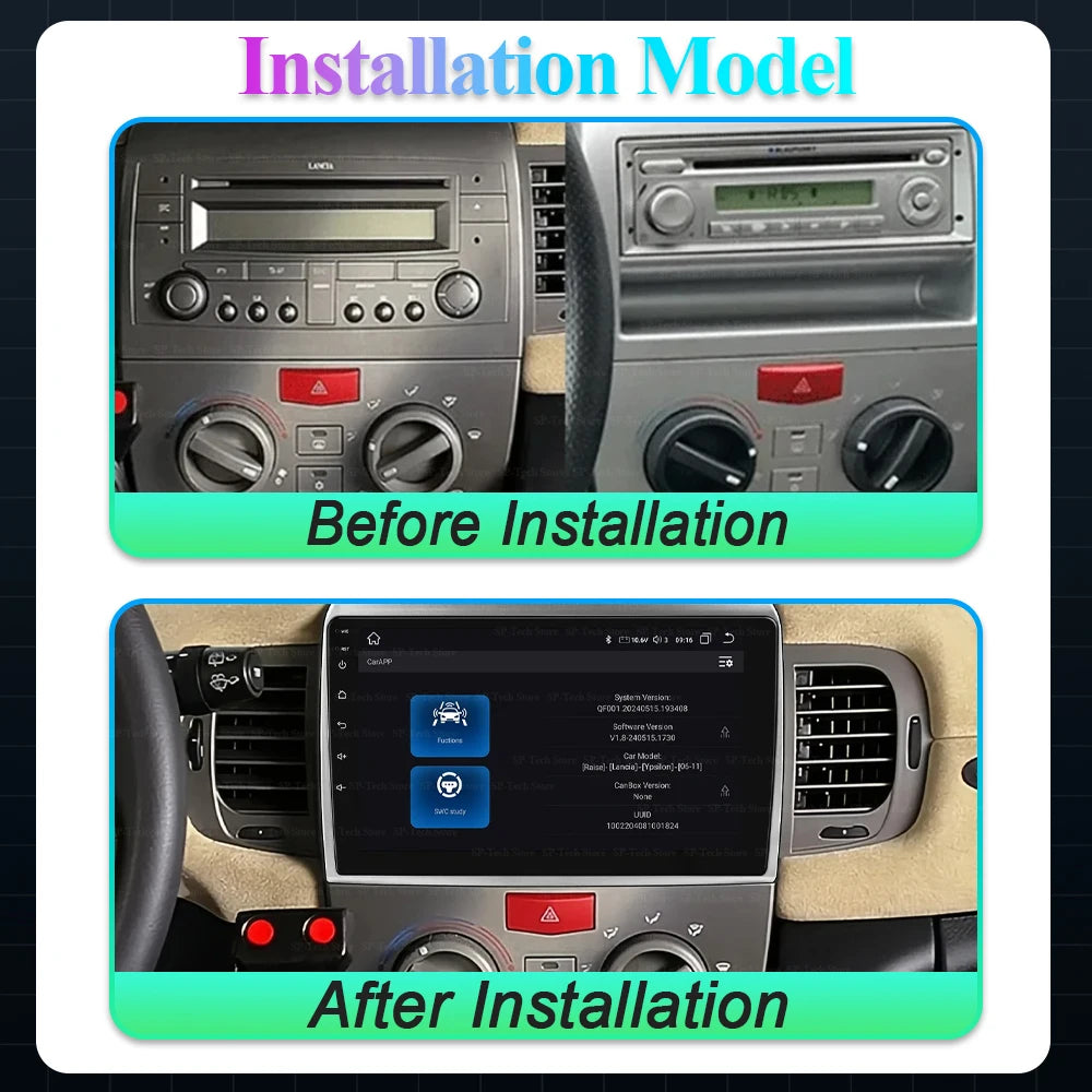 Car Video Player For Lancia Ypsilon 2006 - 2011 Carplay Android Auto Touch Screen Wifi Rad | AUTOKITSHOP