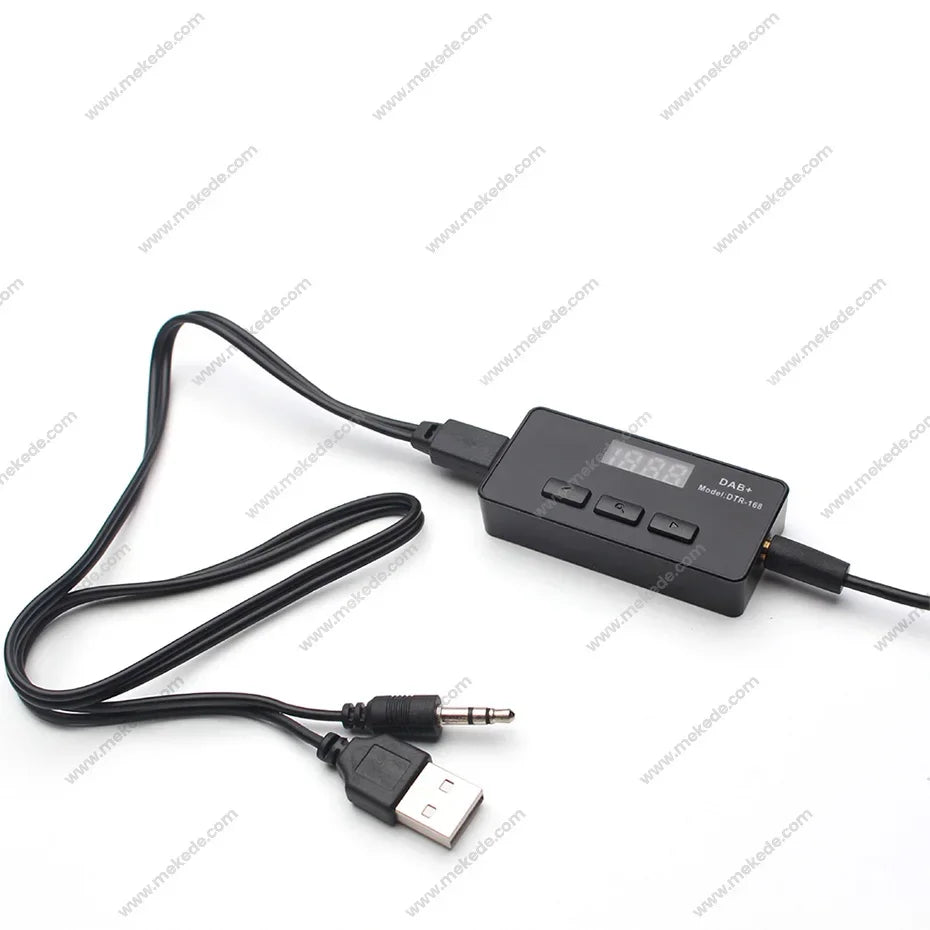 DAB+ Europe Digital Radio GPS Stereo Receiver Support AUX Output FM Transmit Universal DAB | AUTOKITSHOP