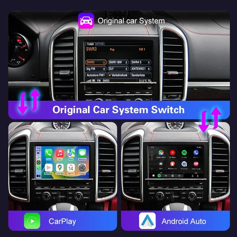 Wireless New Carplay For Porsche 911 Bosxter Cayman Macan Cayenne Panamera PCM/CDR Android