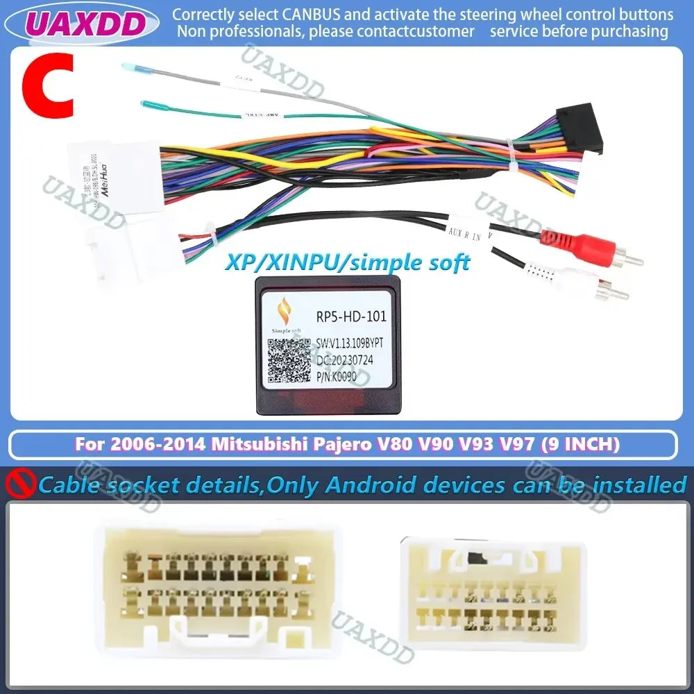 9inch Car Radio Fascia Frame For Mitsubishi Pajero V80 V90 V93 V97 2006-2014 Install Dash