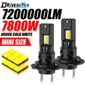7800W H7 LED Light 7200000LM CANbus 12PCS 7035 CSP Led Headlamp 1:1 Mini Size Universal 60