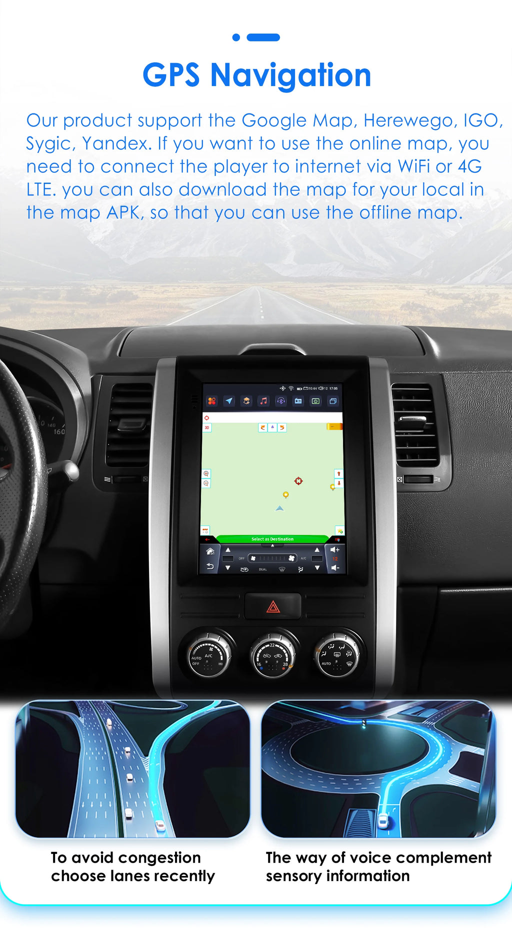 9.7'inch 2Din Carplay Android 13 Car Radio For Nissan X-Trail X Trail 2 T31 MX6 2007-2015