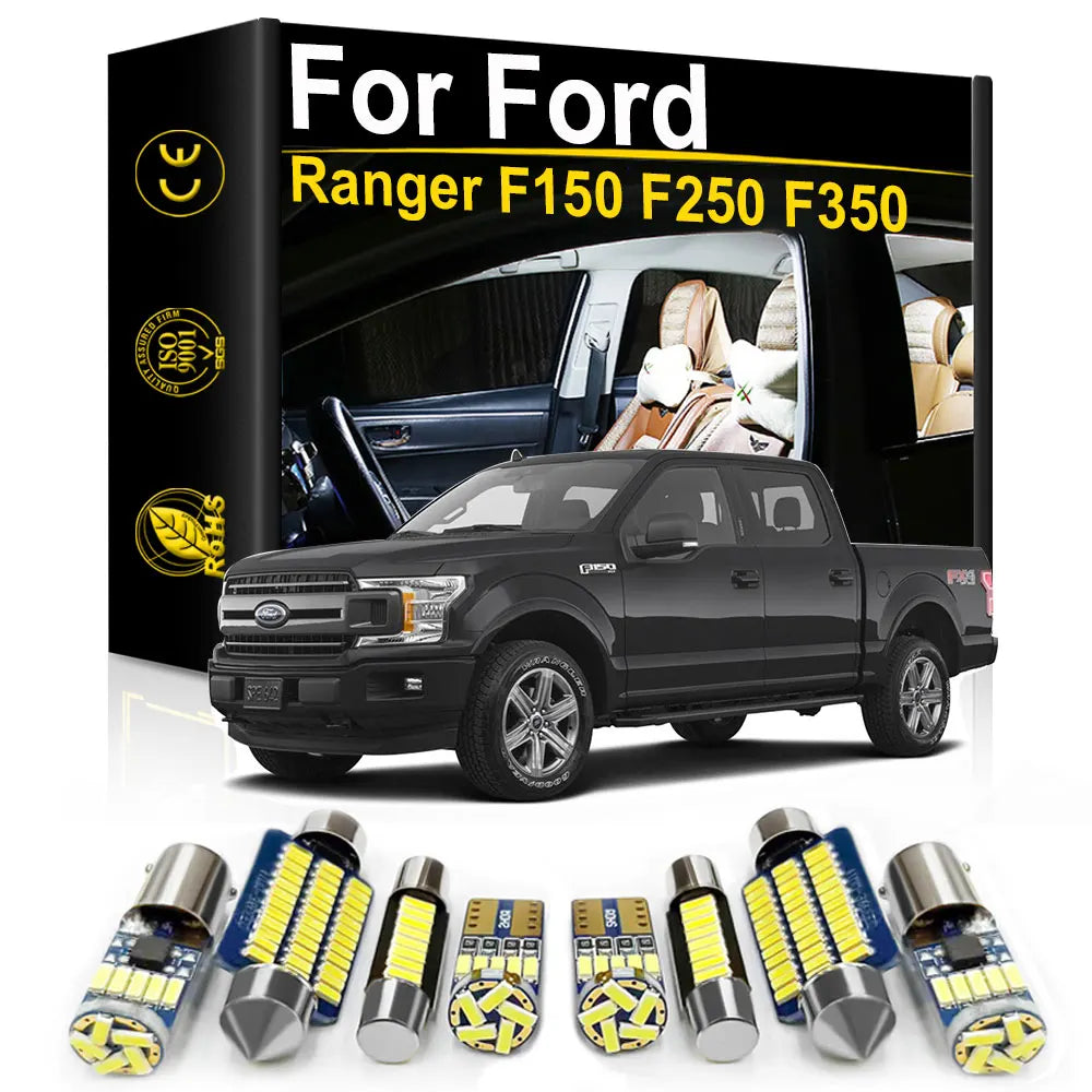 LED Interior Light Kit for Ford F150 F250 F350 Ranger Truck - Canbus Error-Free Bulbs | AUTOKITSHOP