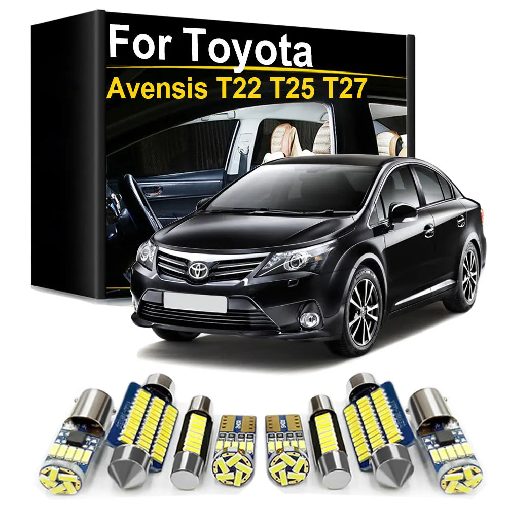 LED Interior Light Kit for Toyota Avensis T22 T25 T27 1997- 2007 - Canbus Dome Map Door Trunk Bulbs | AUTOKITSHOP