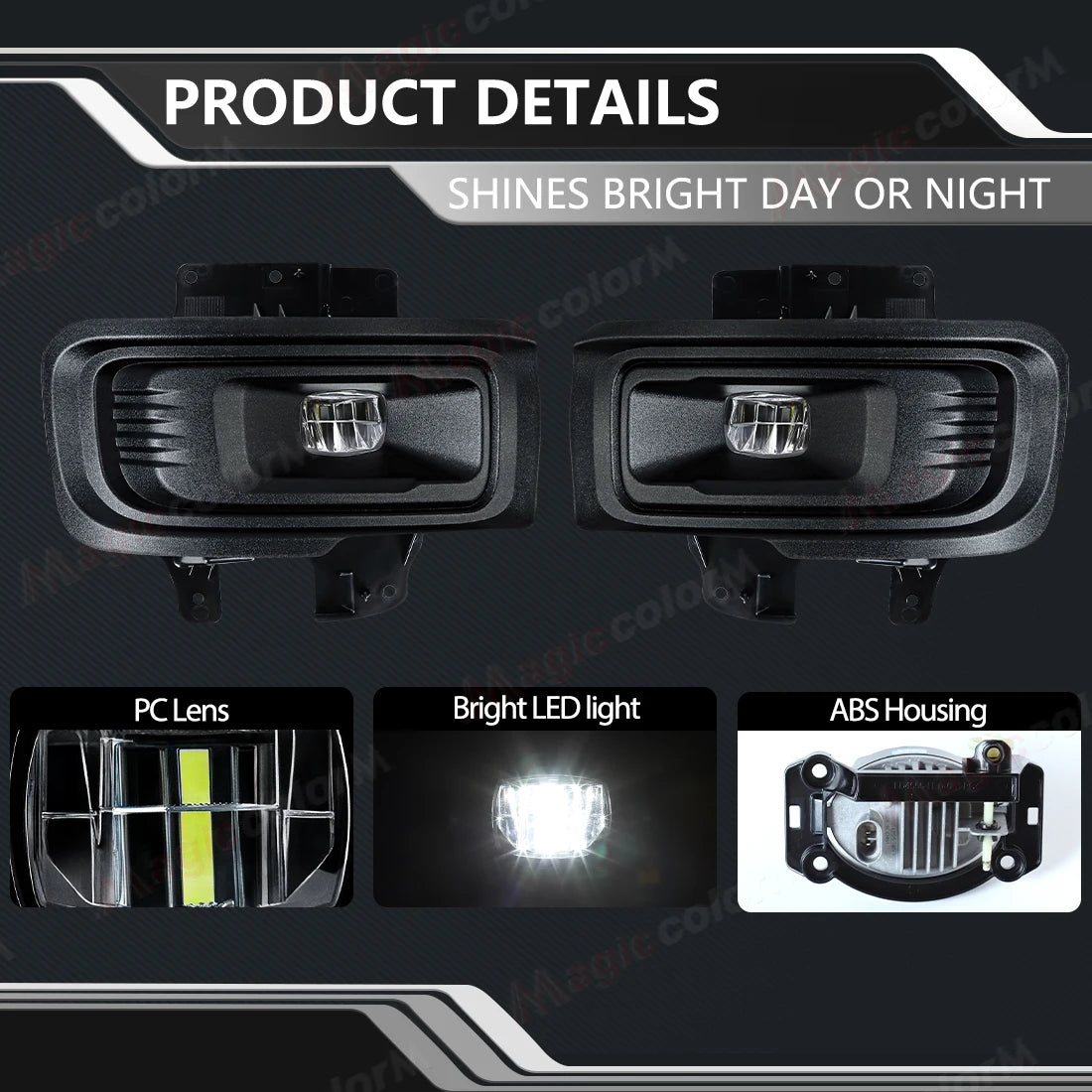 For Ford F-150 2024 2025 STX XL XLT LED DRL Fog Lamps Car Front Bumper Headlights DRL Dayt | AUTOKITSHOP