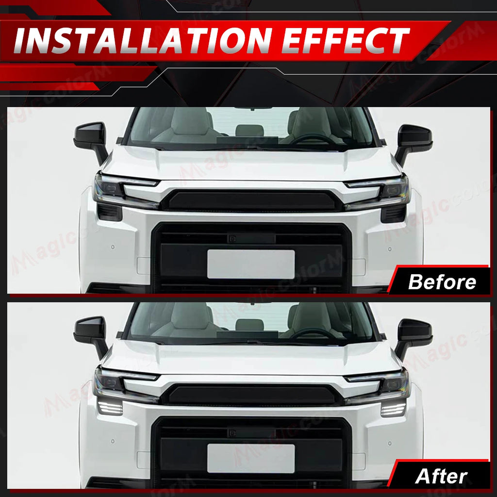 LED DRL Turn Signal For Toyota RAV4 Woodland 2026 2027 Daytime Running Lights Fog Lamps Fr | AUTOKITSHOP