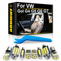 LED Interior Light Kit for Volkswagen VW Gol G4 G5 G6 G7 Accessories Auto Indoor Map Dome Trunk License Plate Kit - C...