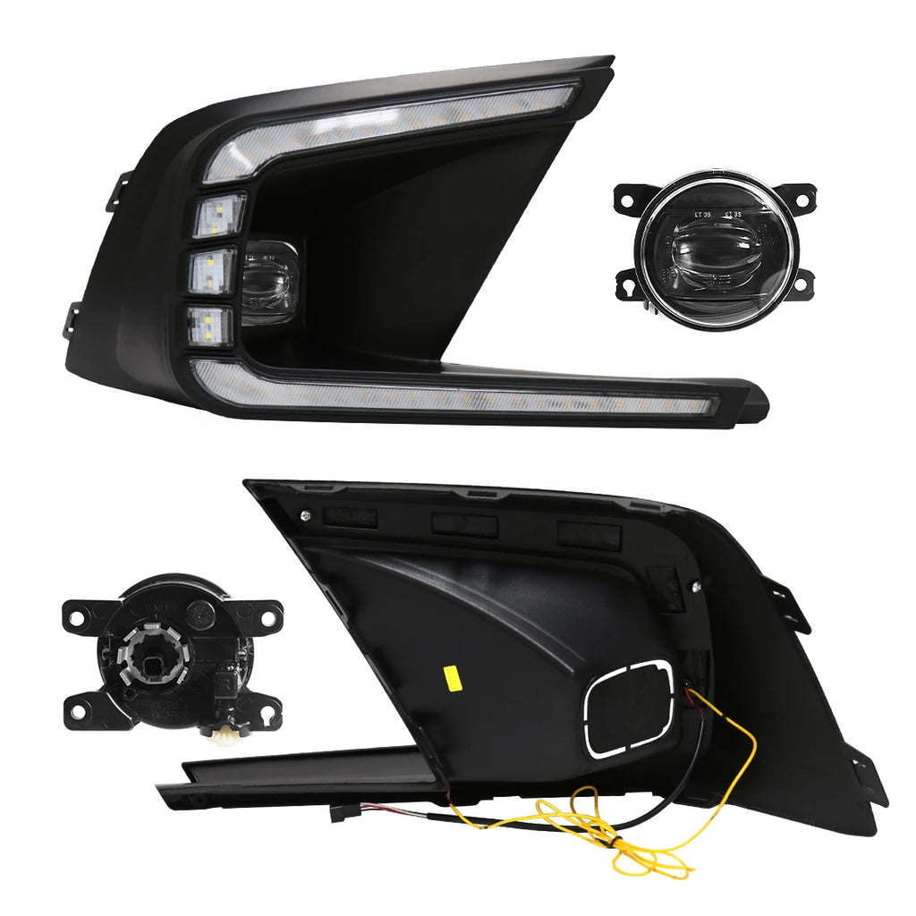 71191 71141-T31-H10 Led Fog Lights Daytime Running Lamp DRL Bumper Cover for Honda Civic 2 | AUTOKITSHOP