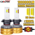 6500K HB3 HB4 9005 9006 H1 H7 H4 H11 9012 H8 H9 Bulb Canbus Led Lamp CSP 9570 Power Car He
