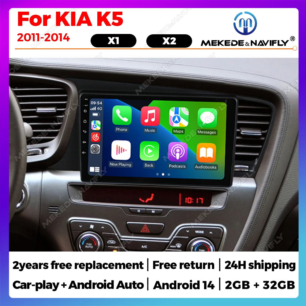 Android 14 all in one For Kia K5 Optima 2011-2015 Car Radio Multimidia Player Navigation G