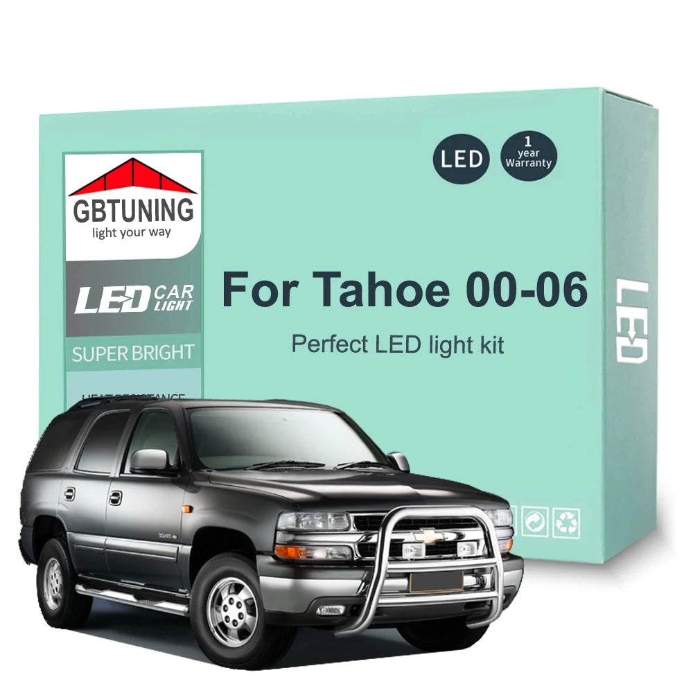 14-Piece LED Interior Light Kit for Chevrolet Chevy Tahoe - Canbus Error-Free Bulbs | AUTOKITSHOP