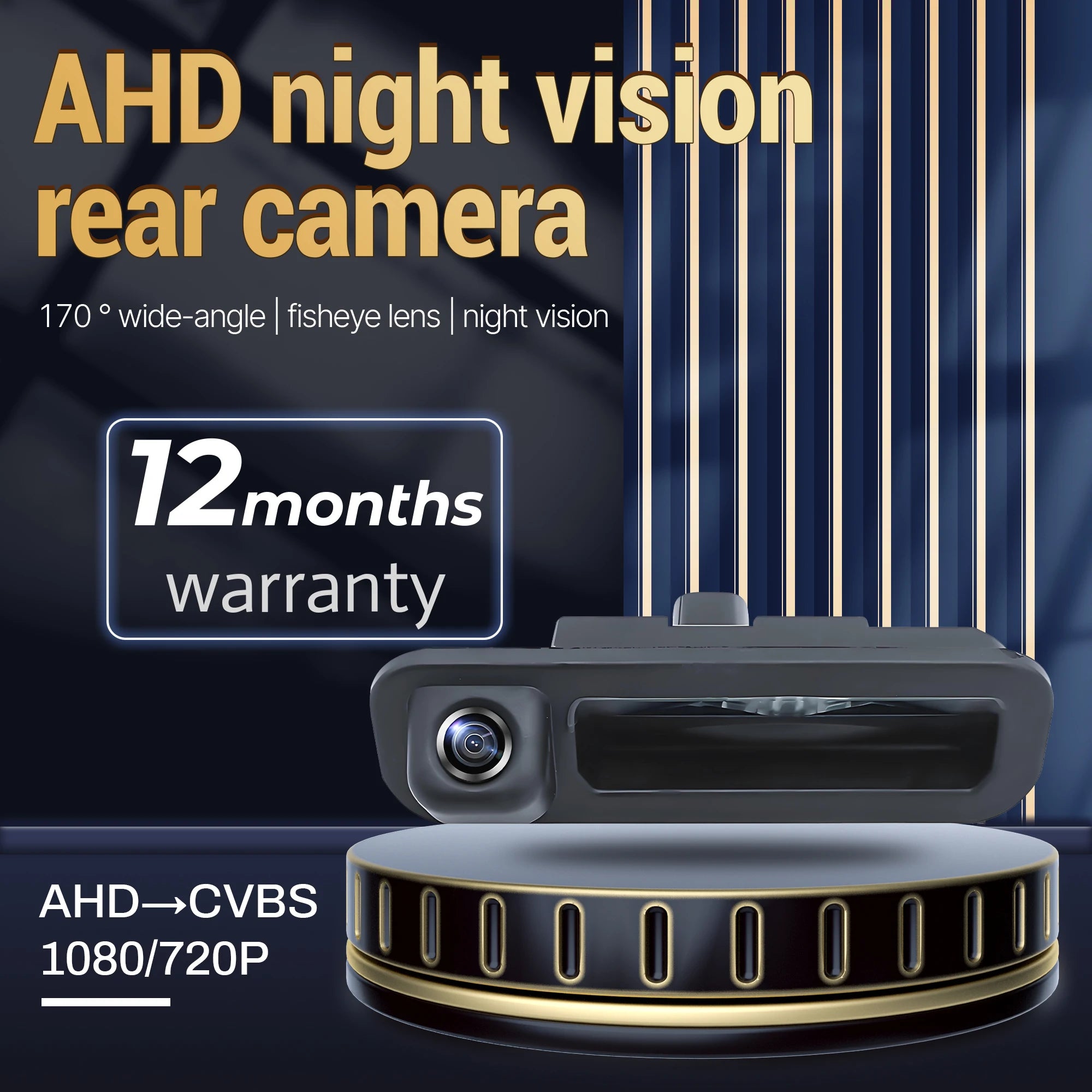 AHD 1080P 170°Trunk Handle Camera For Ford Focus 3 MK3 C MAX 2011-2014 Car Rear View Camer
