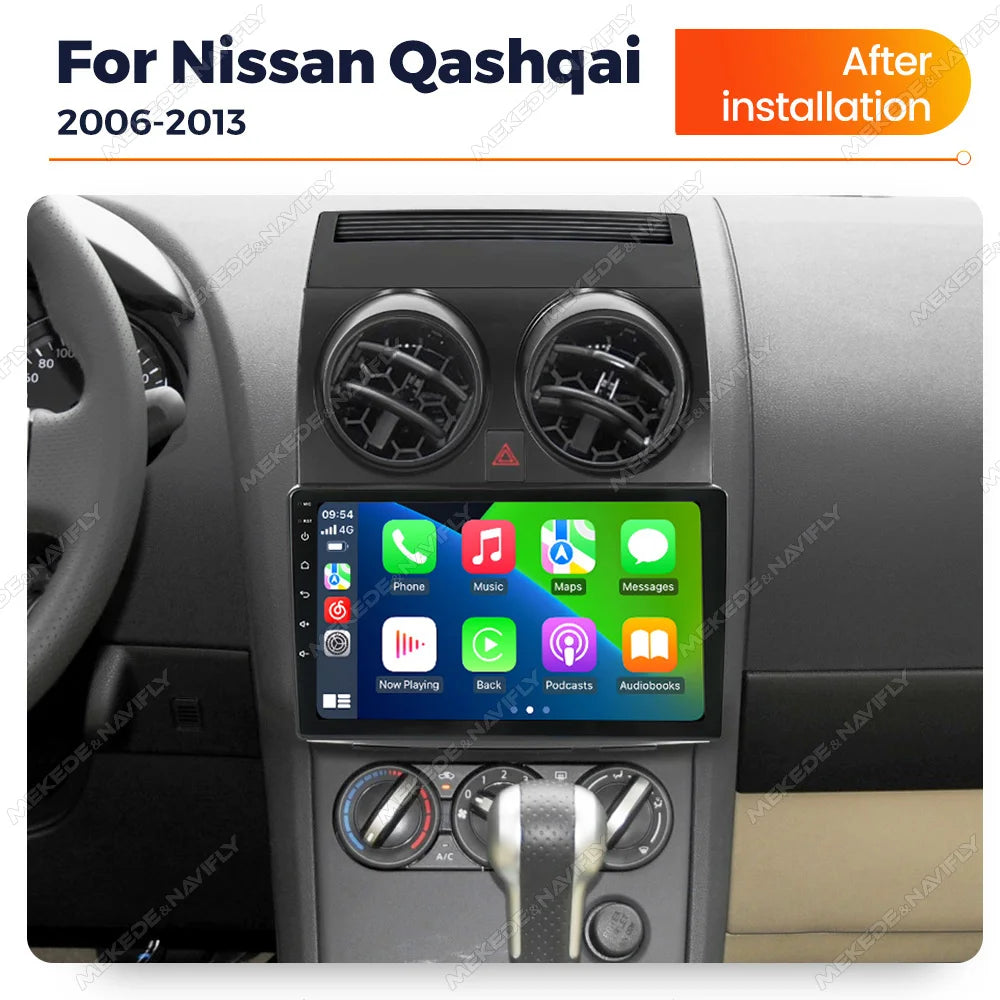 Wireless Carplay Android Autoradio For Nissan Qashqai J10 2006 -2010 2011 2012 2013 Car Ra
